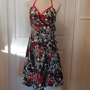 Rockabilly skull and Rose sundress